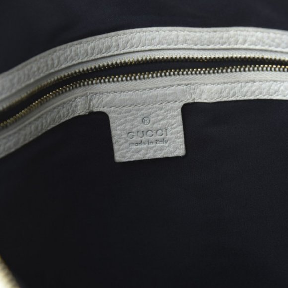 GUCCI White Leather Blondie Hobo Bag - Picture 5 of 7